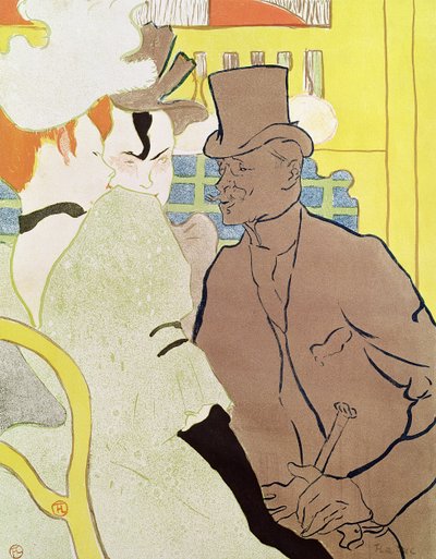 De Engelsman in de Moulin Rouge, 1892 door Henri de Toulouse Lautrec